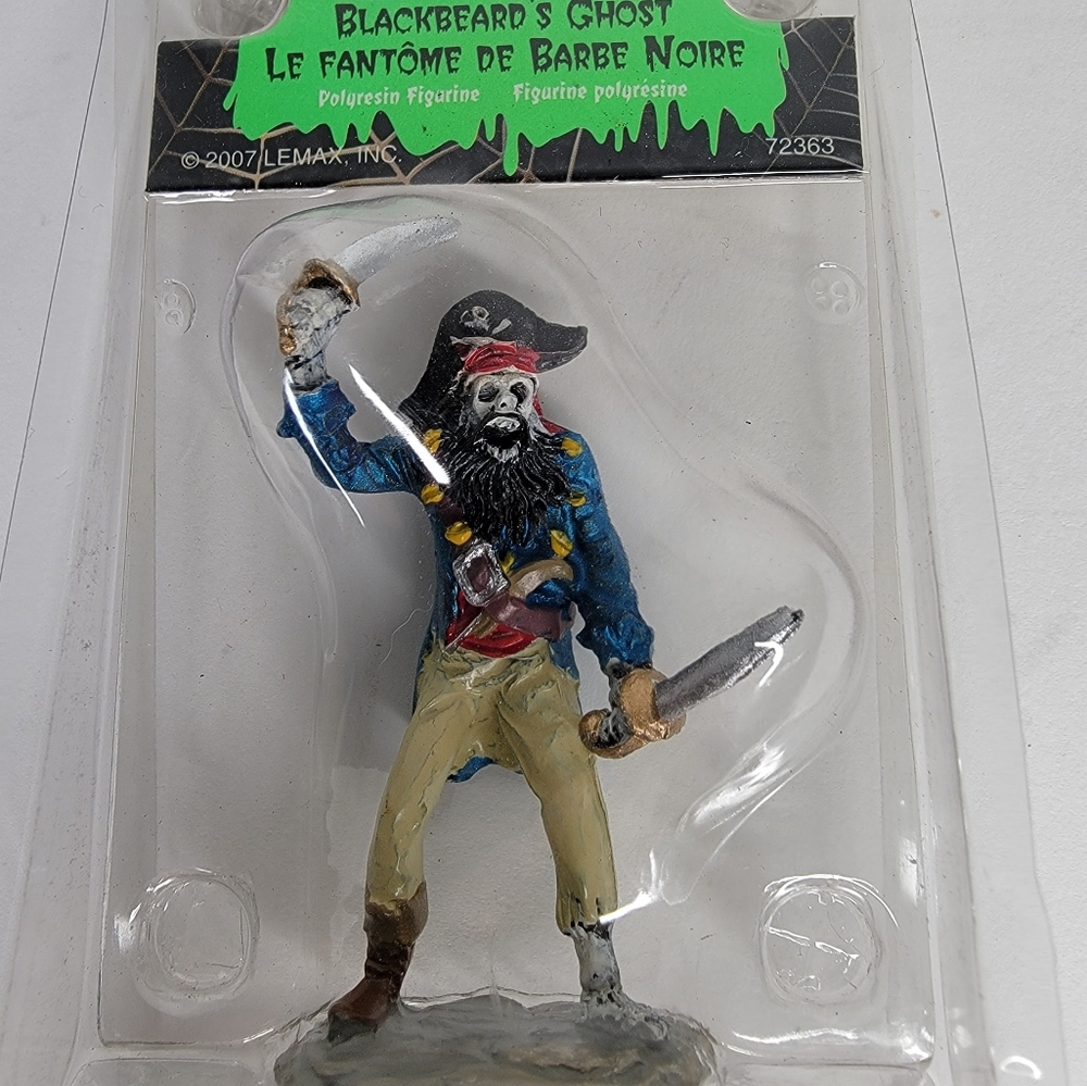New Retired 2007 LEMAX Halloween Spooky Town "Blackbeard's Ghost" - Picture 4 of 5